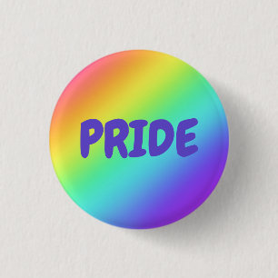 Badge Rond 2,50 Cm Bouton d'entrée de l'arc-en-ciel lumineux