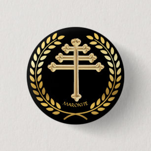 Badge Rond 2,50 Cm Bouton d'épingle de l'église maronite