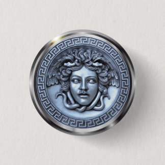 Badge Rond 2,50 Cm Bouton d'épingle du concepteur Medusa pour vêtemen