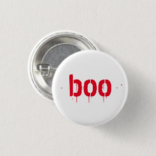 Badge Rond 2,50 Cm Bouton d'épingle rouge sanglant d'Halloween