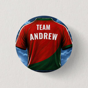 Badge Rond 2,50 Cm Bouton d'équipe pour fête d'anniversaire de footba