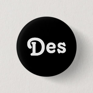 Badge Rond 2,50 Cm Bouton Des