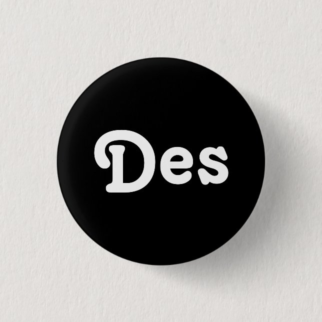 Badge Rond 2,50 Cm Bouton Des (Devant)