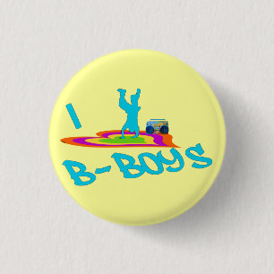 Badge Rond 2,50 Cm Bouton des B-Garçons I <3