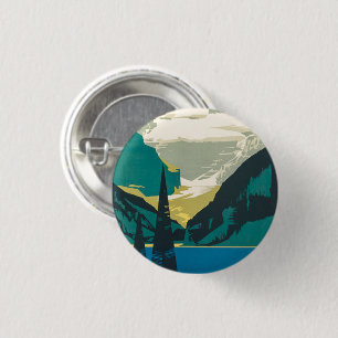 Badge Rond 2,50 Cm Bouton des Rocheuses canadiennes