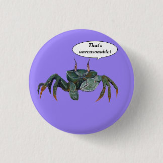 Badge Rond 2,50 Cm Bouton désagréable de crabe