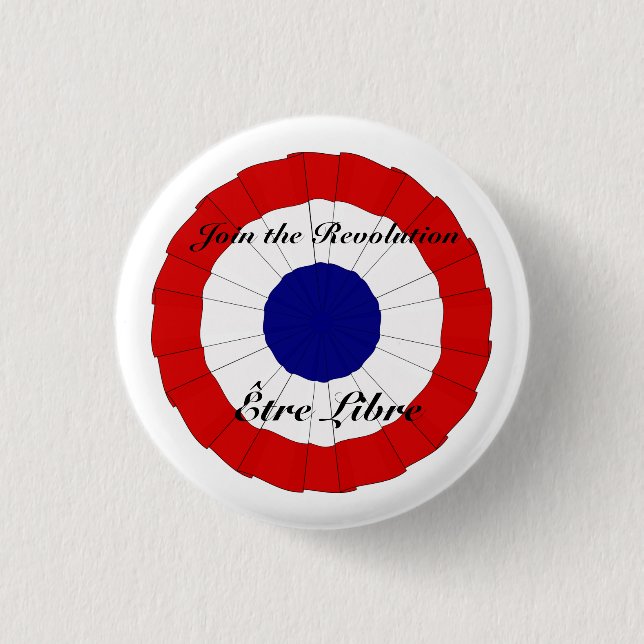 Badge Rond 2,50 Cm Bouton d'Être Libre petit (Devant)