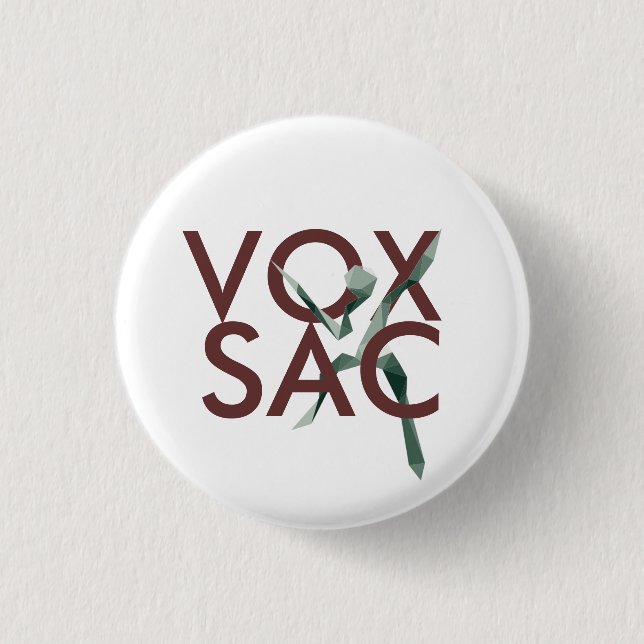 Badge Rond 2,50 Cm Bouton d'humain de VOX (Devant)