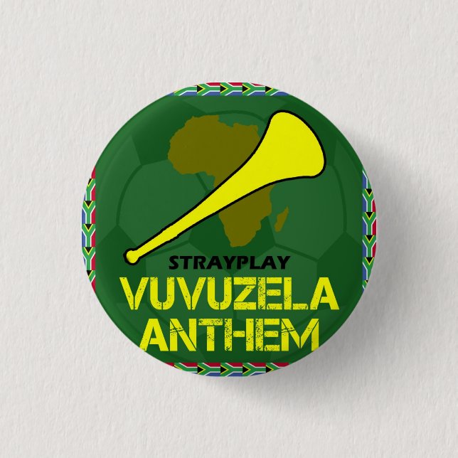 Badge Rond 2,50 Cm Bouton d'hymne de Vuvuzela (SML) (Devant)