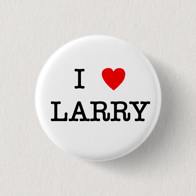 Badge Rond 2,50 Cm Bouton d'I <3 Larry (Devant)