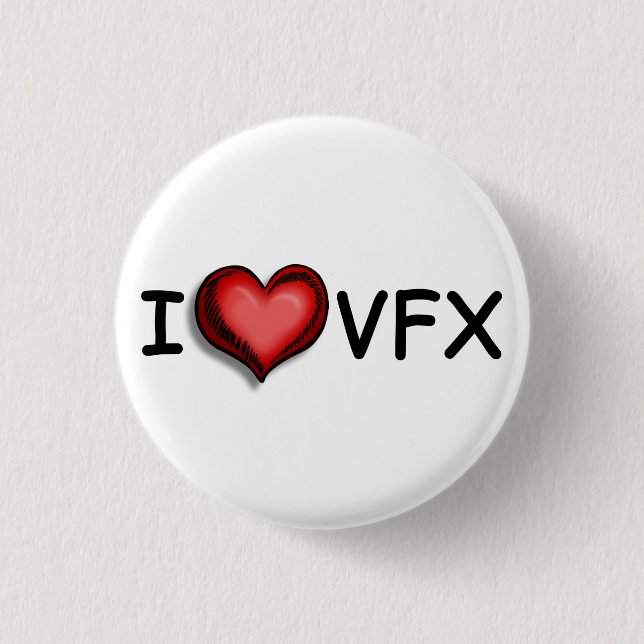 Badge Rond 2,50 Cm Bouton d'I <3 VFX (Devant)