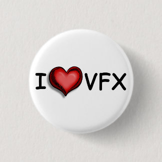 Badge Rond 2,50 Cm Bouton d'I <3 VFX