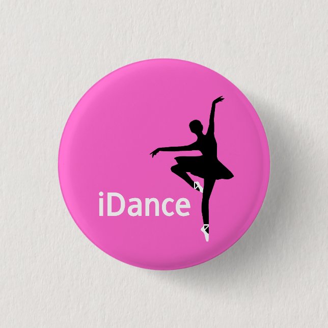 Badge Rond 2,50 Cm bouton d'iDance (je danse) (Devant)
