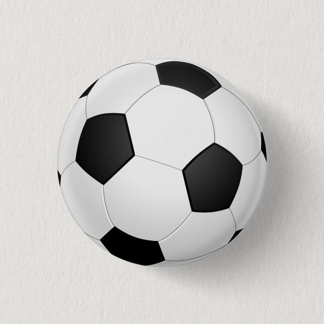 Badge Rond 2,50 Cm Bouton d'illustration du ballon de football (Devant)