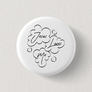 Badge Rond 2,50 Cm Bouton d'illustration du texte biblique