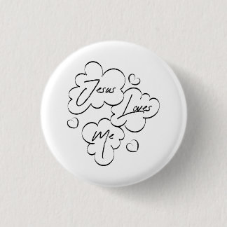 Badge Rond 2,50 Cm Bouton d'illustration du texte biblique