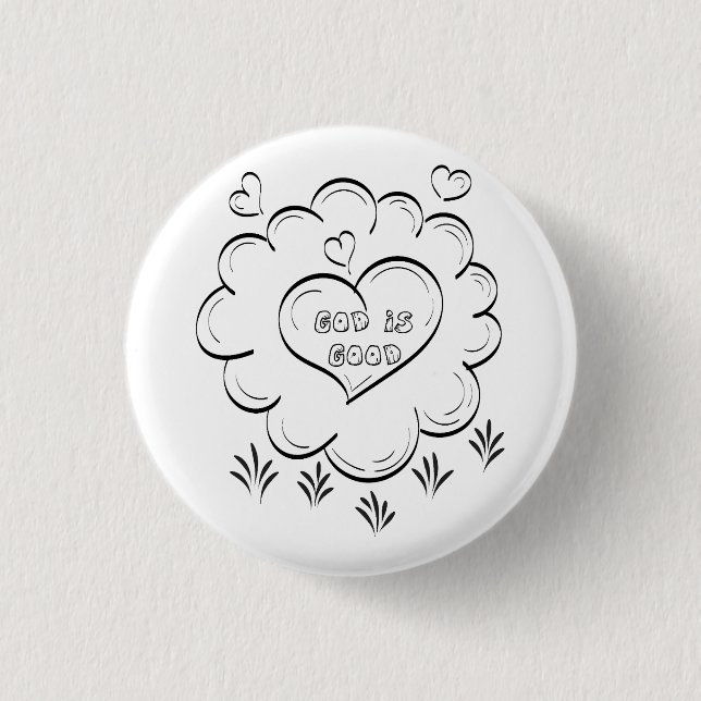 Badge Rond 2,50 Cm Bouton d'illustration du texte biblique (Devant)