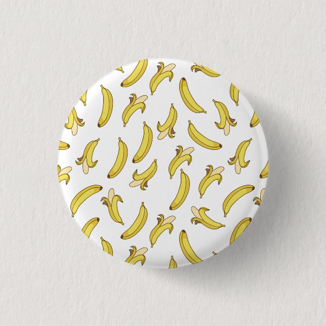 Badge Rond 2,50 Cm Bouton d'impression du Motif de banane (Devant)