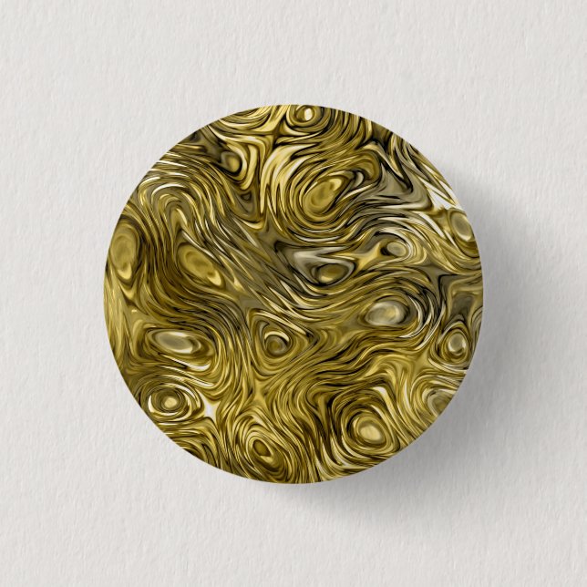 Badge Rond 2,50 Cm Bouton d'impression Molten "Gold" (Devant)