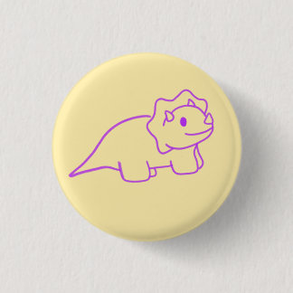 Badge Rond 2,50 Cm bouton dino
