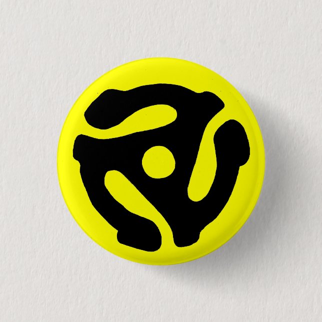 Badge Rond 2,50 Cm Bouton d'insertion de disque de 45 t/mn (Devant)