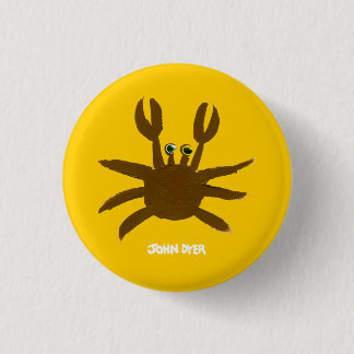 Badge Rond 2,50 Cm Bouton d'insigne d'art : Crabe fou de plage de