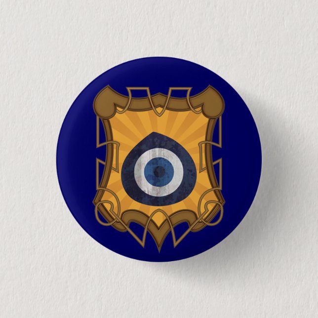 Badge Rond 2,50 Cm Bouton d'insigne de feu d'enfer (Devant)