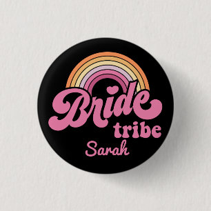Badge Rond 2,50 Cm Bouton d'insigne vintage Rainbow Birde Tribe
