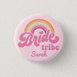 Badge Rond 2,50 Cm Bouton d'insigne vintage Rainbow Birde Tribe<br><div class="desc">Bouton d'insigne de femme de vintage Rainbow Birde Vintage pour être la mariée de femme de familleTribe</div>