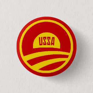 Badge Rond 2,50 Cm Bouton d'Obama USSA