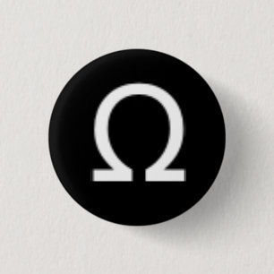 Badge Rond 2,50 Cm Bouton d'Omega