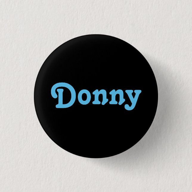 Badge Rond 2,50 Cm Bouton Donny (Devant)