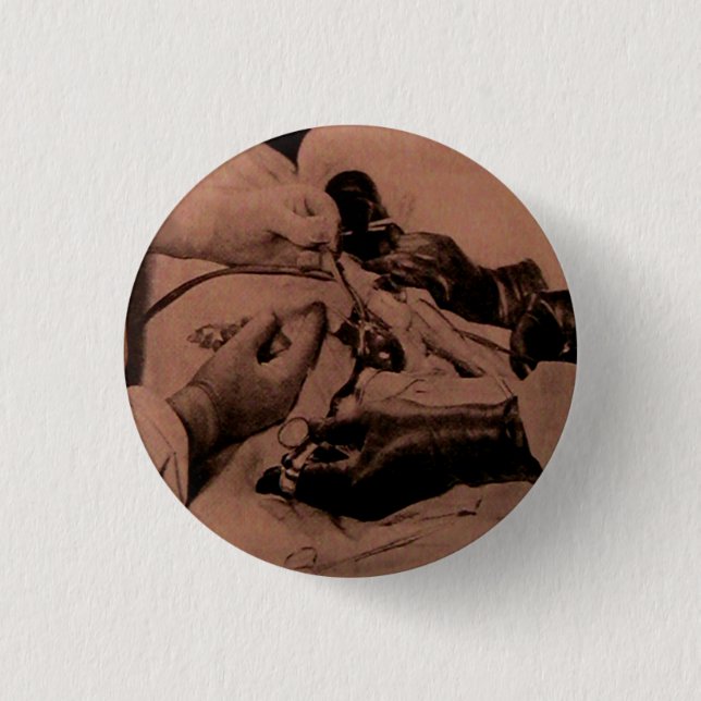 Badge Rond 2,50 Cm Bouton d'opération (Devant)