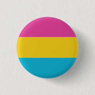 Badge Rond 2,50 Cm Bouton Drapeau De Pride Pansexual
