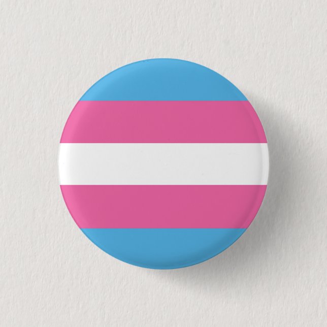 Badge Rond 2,50 Cm Bouton Drapeau De Pride Transgenre (Devant)