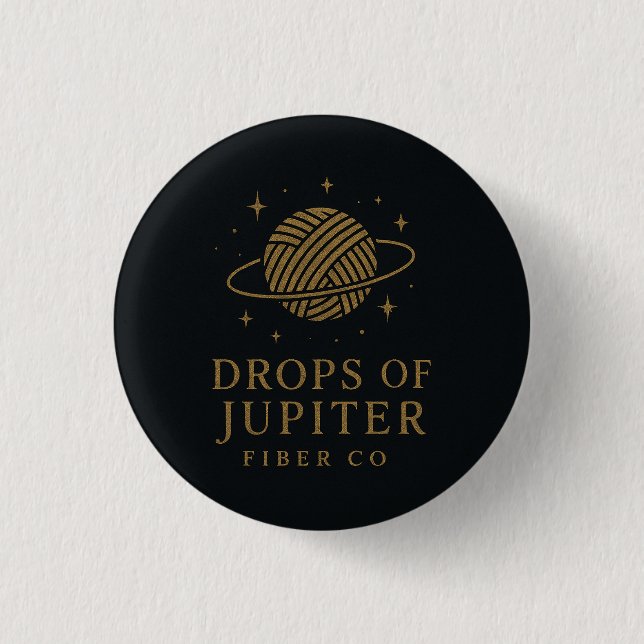 Badge Rond 2,50 Cm Bouton Drops of Jupiter (Devant)