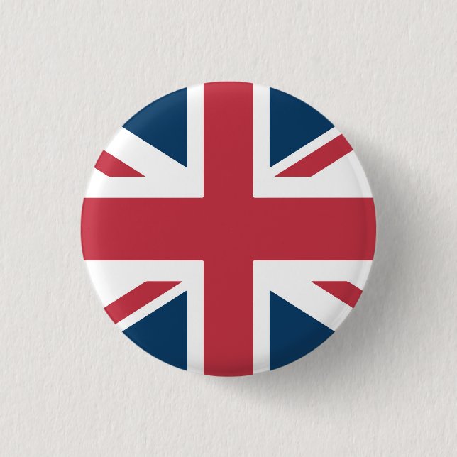 Badge Rond 2,50 Cm Bouton du drapeau britannique Union Jack (Devant)
