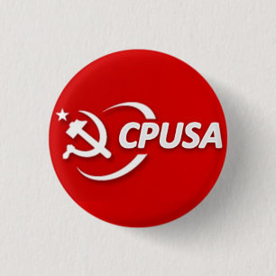 Badge Rond 2,50 Cm Bouton du parti communiste (CPUSA)