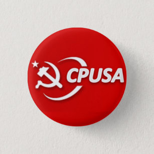 Badge Rond 2,50 Cm Bouton du parti communiste (CPUSA)