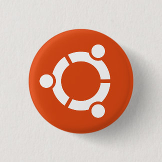 Badge Rond 2,50 Cm Bouton d'Ubuntu