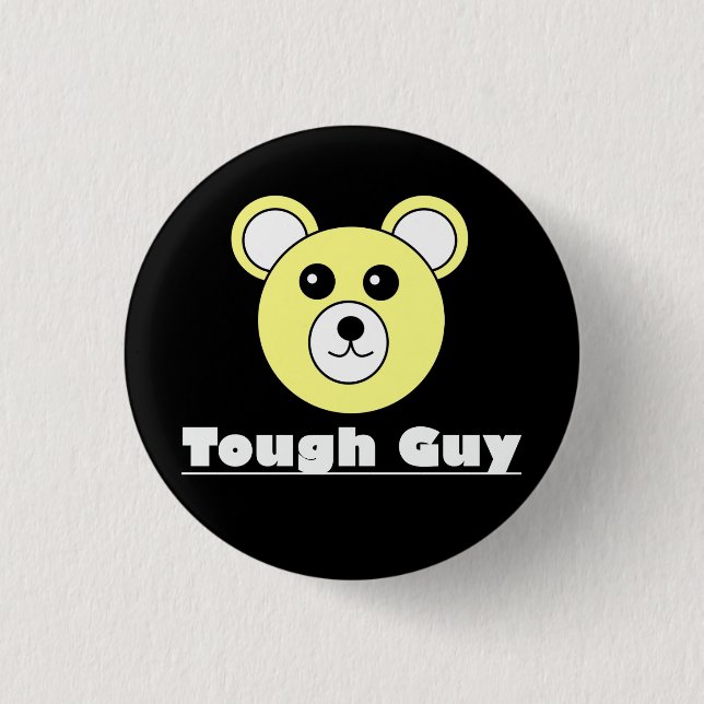 Badge Rond 2,50 Cm Bouton dur Guy Funky (Devant)