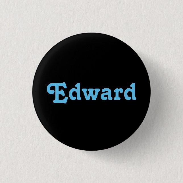 Badge Rond 2,50 Cm Bouton Edward (Devant)
