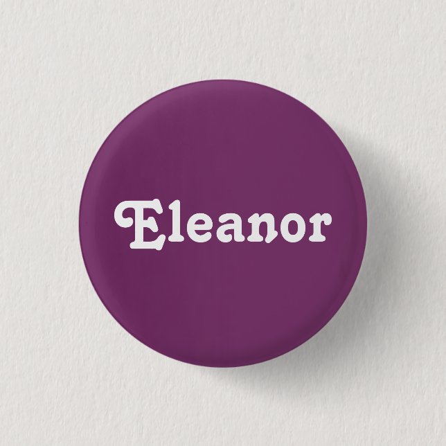 Badge Rond 2,50 Cm Bouton Eleanor (Devant)
