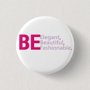 Badge Rond 2,50 Cm Bouton Elégant