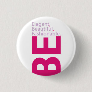 Badge Rond 2,50 Cm Bouton Elégant
