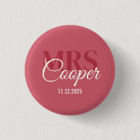Bouton Elégant Mariage Couple Nom Rouge Ivoire Cou