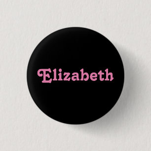 Badge Rond 2,50 Cm Bouton Elizabeth