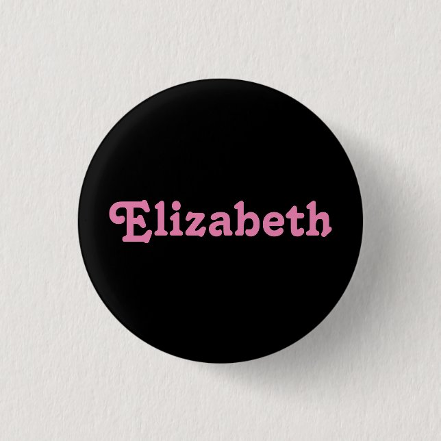 Badge Rond 2,50 Cm Bouton Elizabeth (Devant)