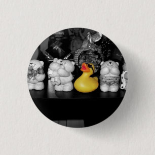 Badge Rond 2,50 Cm Bouton en caoutchouc de canard "de pique-nique