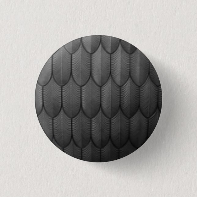 Badge Rond 2,50 Cm Bouton en marbre noir (Devant)